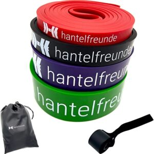 HANTELFREUNDE Resistance Bands with Door Anchor and High